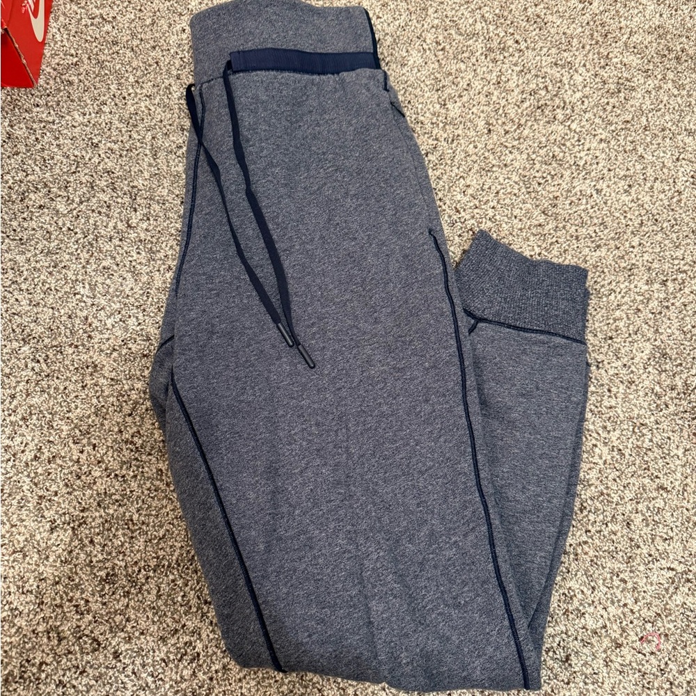 Lululemon Grey and blue joggers.